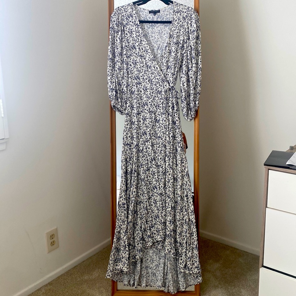 COTTON CANDY LA floral wrap dress